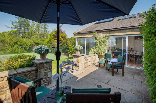 The Garden Room Terrace at Beacon Hill Spa, Northumberland The Garden Room Terrace